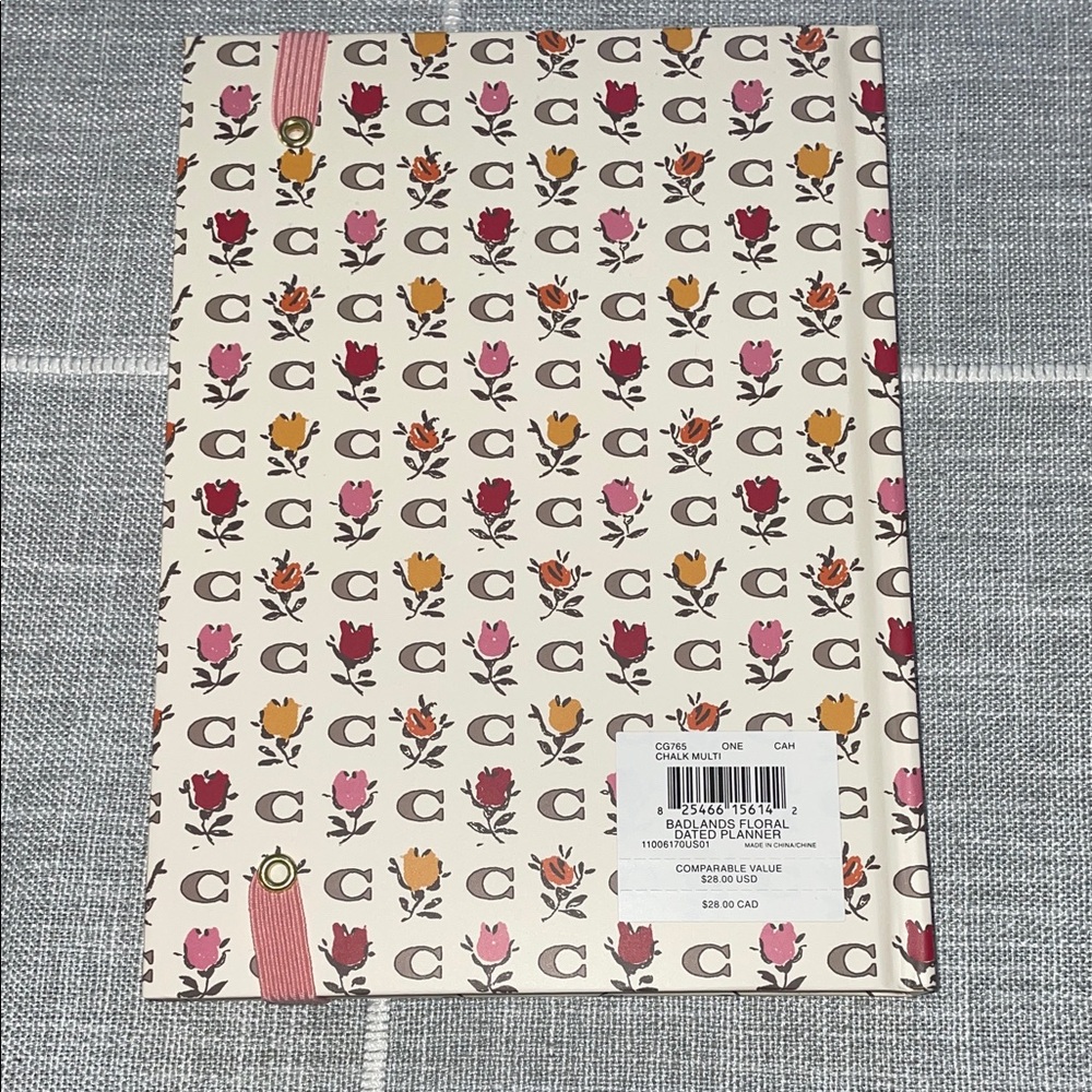 Coach Floral 'C' Pattern Notebook - Picture 2 of 4